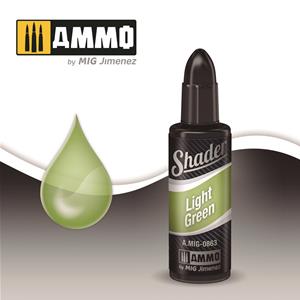 AMMO of MIG: acrylic SHADER 10ml LIGHT GREEN