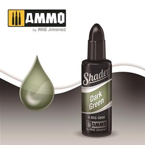 AMMO of MIG: SHADER acrilico da 10ml DARK GREEN