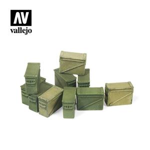 Vallejo Vallejo Scenics Scenery Large Ammo Boxes 12,7 mm -