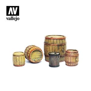 Vallejo Vallejo Scenics Scenery Wooden Barrels -