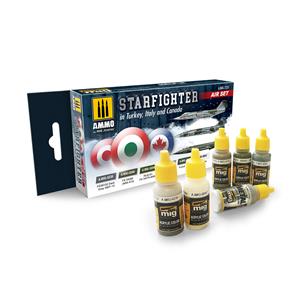AMMO OF MIG: STARFIGHTER IN TURKEY, ITALY AND CANADA paint set (6 colors 17ml)