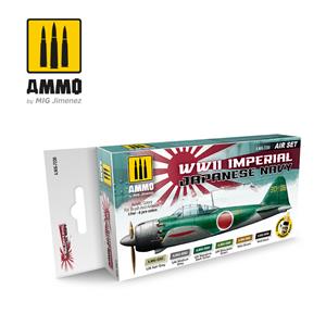 AMMO OF MIG: WWII IMPERIAL JAPANESE NAVY paint set (6 colors 17ml)