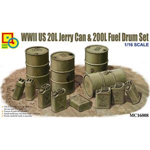 CLASSY HOBBY: 1/16 US WWII 20L Jerry Can & 200L Fuel Drum set