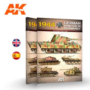 AK INTERACTIVE: guida ai profili mimetici 1944 GERMAN ARMOUR IN NORMANDY (112 pag. lingua inglese)