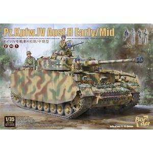 BORDER MODEL: 1/35; PANZER IV H EARLY/MIDDLE (completo di 4 carristi )