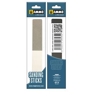 AMMO OF MIG: LARGE SURFACES SANDING STICK with 3 different grits: 320/600/4000