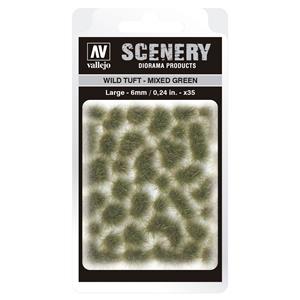 Vallejo Scenery Wild Tuft - Mixed Green size Large