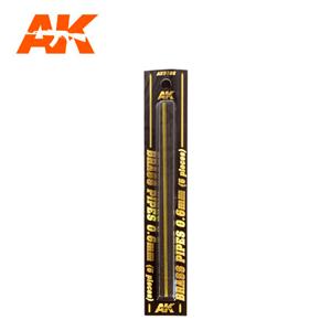 AK INTERACTIVE: tubo in ottone da 0,6 mm - 5 pezzi