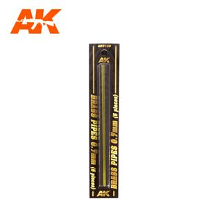 AK INTERACTIVE: tubo in ottone da 0,7 mm - 5 pezzi