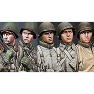 Alpine Miniatures: 1/35; set di teste per fanteria USA WW2 #2