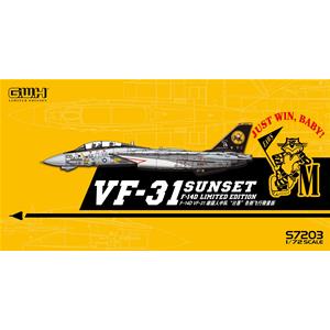 GREAT WALL HOBBY: 1/48; US Navy F-14D VF-31 "Sunset" /w special PE & Decal