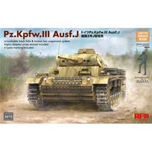 RYE FIELD MODEL: 1/35; Pz. Kpfw. III Ausf. J con cingoli maglia a maglia