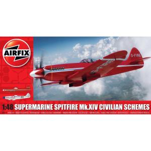 AIRFIX 1:48 Scale: Supermarine Spitfire MkXIV Civilian Schemes