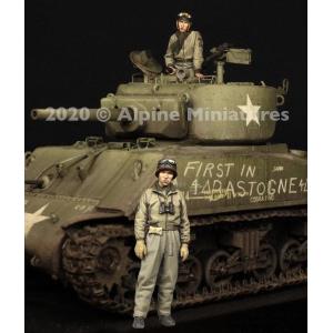Alpine Miniatures: 1/35; WW2 US Tank Commander Set - 2 figs 