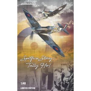 EDUARD: 1/48; SPITFIRE STORY: Tally ho! Limited edition kit of  British WWII aircraft Spitfire Mk.IIa and Mk.IIb (two kits per box)