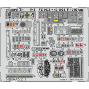 EDUARD: 1/48; F-104G late - photoetched set kit Kinetic