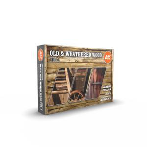 AK INTERACTIVE: SET acrylic paint 3rd Generation 17mL - OLD & WEATHERED WOOD VOL1