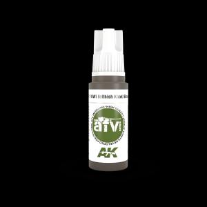AK INTERACTIVE: acrylic paint 3rd Generation 17mL - WWI British Khaki Brown Base