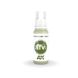 AK INTERACTIVE: colore acrilico 3rd Generation 17mL APC Interior Light Green (FS24533)