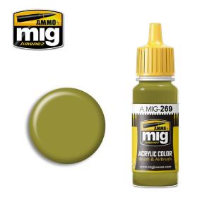 AMMO OF MIG: colore acrilico 17ml; ACRYLIC COLOR Nakajima Interior Green