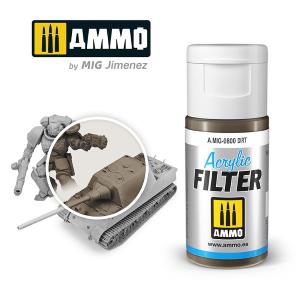 AMMO of MIG: ACRYLIC FILTER Dirt - Acrylic Filter 15mL