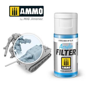 AMMO of MIG: ACRYLIC FILTER Sky Blue - Acrylic Filter 15mL