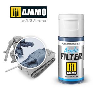 AMMO of MIG: ACRYLIC FILTER French Blue - filtro acrilico da 15ml