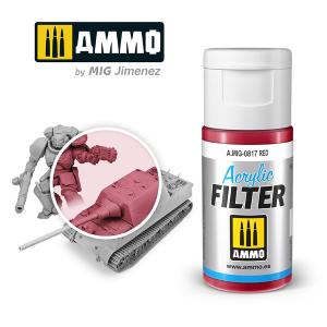 AMMO of MIG: ACRYLIC FILTER Red - Acrylic Filter 15mL