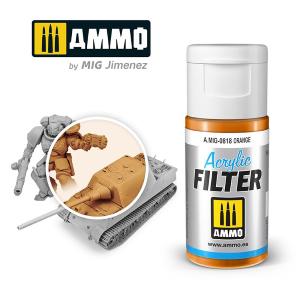 AMMO of MIG: ACRYLIC FILTER Orange - filtro acrilico da 15ml