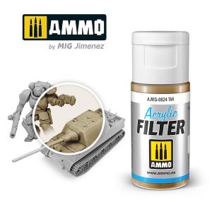AMMO of MIG: ACRYLIC FILTER Tan - Acrylic Filter 15mL