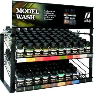 Vallejo MODEL WASH: ESPOSITORE VUOTO 18 model wash + 2 medium da 35 ml. (20x6=120)