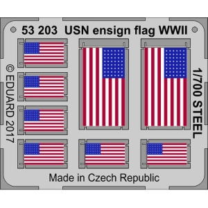EDUARD: 1/700 ; USN ensign flag WWII  STEEL 1/700 - per kit