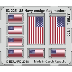 EDUARD: 1/700 ; US Navy ensign flag modern STEEL 1/700 - per kit