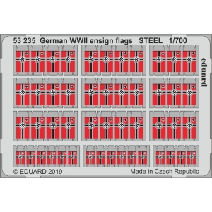 EDUARD: 1/700 ; German WWII ensign flags STEEL 1/700 - per kit
