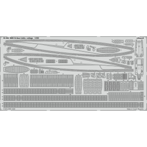 EDUARD: 1/350 ; SMS Viribus Unitis railings 1/350 - per kit TRUMPETER