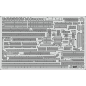 EDUARD: 1/350 ; USS CV-10 Yorktown safety nets & railings 1/350 - per kit TRUMPETER