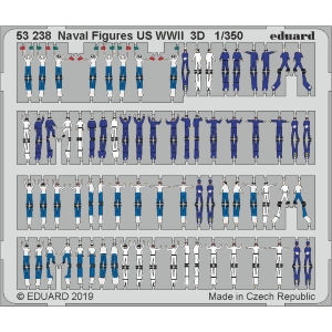 EDUARD: 1/350 ; Naval Figures US WWII 3D 1/350 - per kit