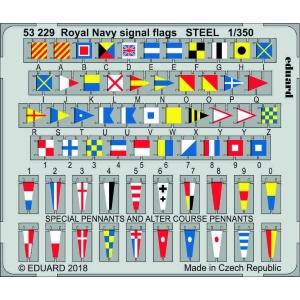 EDUARD: 1/350 ; Royal Navy signal flags STEEL  1/350 - per kit