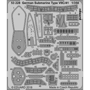 EDUARD: 1/350 ; German Submarine Type VIIC/41 1/350 - per kit REVELL