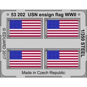 EDUARD: 1/350 ; USN ensign flag WWII  STEEL 1/350 - per kit