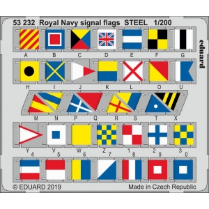 EDUARD: 1/200 ; Royal Navy signal flags STEEL  1/200 - per kit