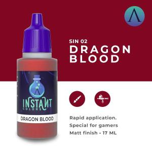 SCALE75 INSTANT COLOR: DRAGON BLOOD - colore acrilico vinilico ad acqua da 17ml