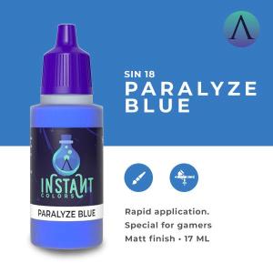SCALE75 INSTANT COLOR: PARALYZE BLUE - waterbased Acrylic paint 17ml