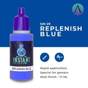 SCALE75 INSTANT COLOR: REPLENISH BLUE - colore acrilico vinilico ad acqua da 17ml