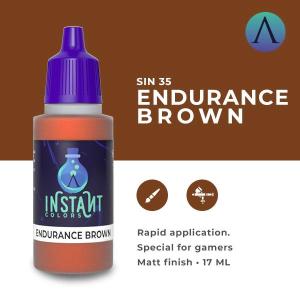 SCALE75 INSTANT COLOR: ENDURANCE BROWN - waterbased Acrylic paint 17ml