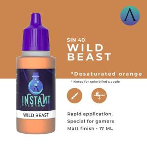 SCALE75 INSTANT COLOR: WILD BEAST - waterbased Acrylic paint 17ml