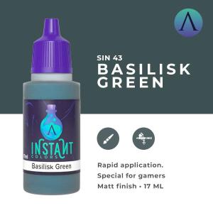 SCALE75 INSTANT COLOR: BASILISK GREEN - colore acrilico vinilico ad acqua da 17ml