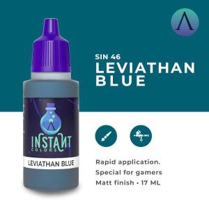 SCALE75 INSTANT COLOR: LEVIATHAN BLUE - colore acrilico vinilico ad acqua da 17ml