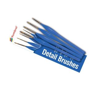 HUMBROL: Detail Sable Brush Pack (set di 4 pennelli per dettaglio)