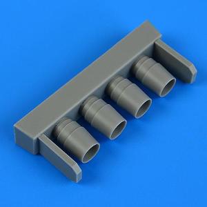 QUICKBOOST: 1/48; IA 58 Pucará exhaust- for kit KINETIC